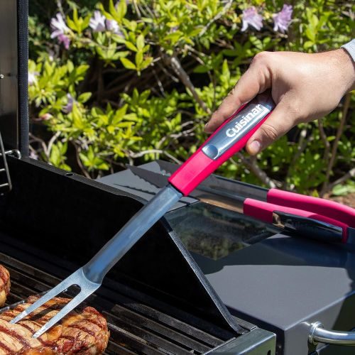  Cuisinart CGS-233RD Grilling Tool Set, 3-Piece, Red