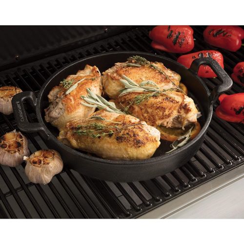  Cuisinart CCP-1000, Pre-Seasoned Cast Iron Griddle Pan, 10