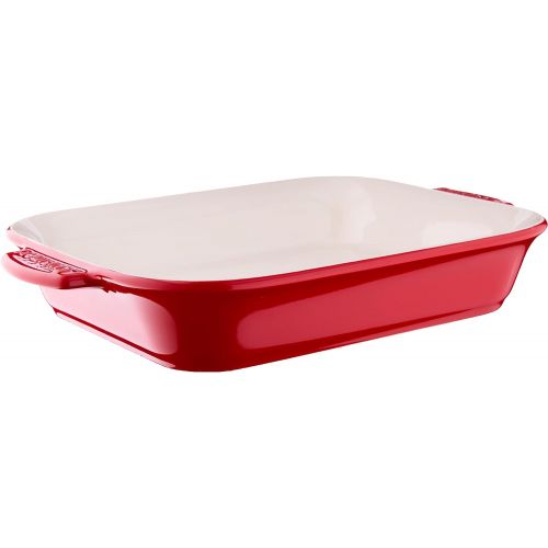  Cuisinart Chefs Classic Ceramic Bakeware-2 Quart Medium Rectangular Baker, Red