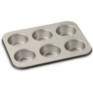 Cuisinart Chefs Classic Nonstick Bakeware 6-Cup Jumbo Muffin Pan, Champagne