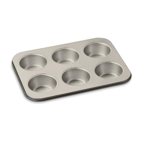  Cuisinart Chefs Classic Nonstick Bakeware 6-Cup Jumbo Muffin Pan, Champagne