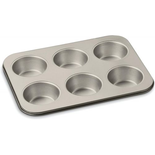  Cuisinart Chefs Classic Nonstick Bakeware 6-Cup Jumbo Muffin Pan, Champagne