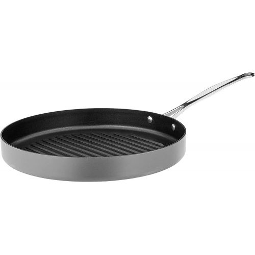  Cuisinart 630-30 Chefs Classic Nonstick Hard-Anodized 12-Inch Round Grill Pan,Black