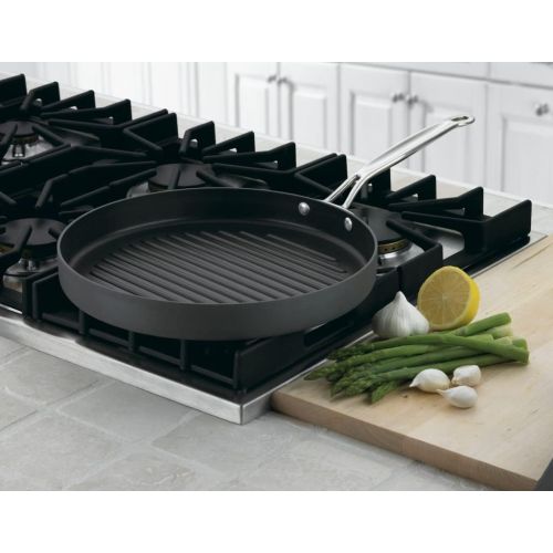  Cuisinart 630-30 Chefs Classic Nonstick Hard-Anodized 12-Inch Round Grill Pan,Black