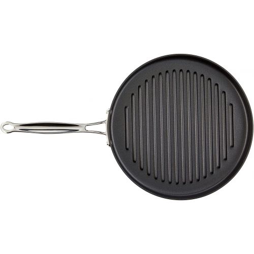  Cuisinart 630-30 Chefs Classic Nonstick Hard-Anodized 12-Inch Round Grill Pan,Black