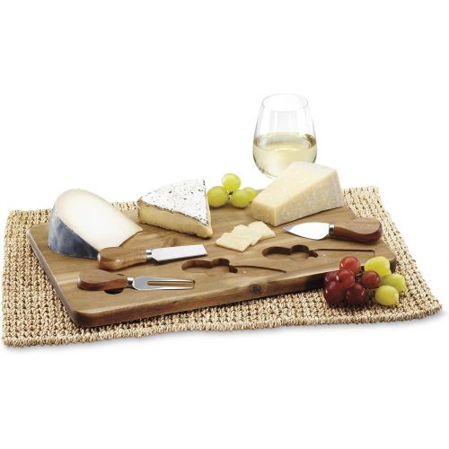  Cuisinart Acacia Wood Cheeseboard Cheese Board, Brown