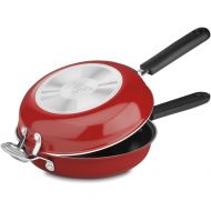 Cuisinart Frittata Non-Stick Sauce Pan, 10-Inch, Red