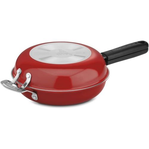  Cuisinart Frittata Non-Stick Sauce Pan, 10-Inch, Red