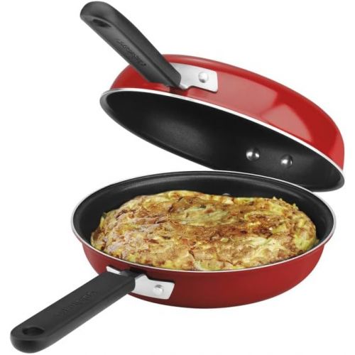  Cuisinart Frittata Non-Stick Sauce Pan, 10-Inch, Red