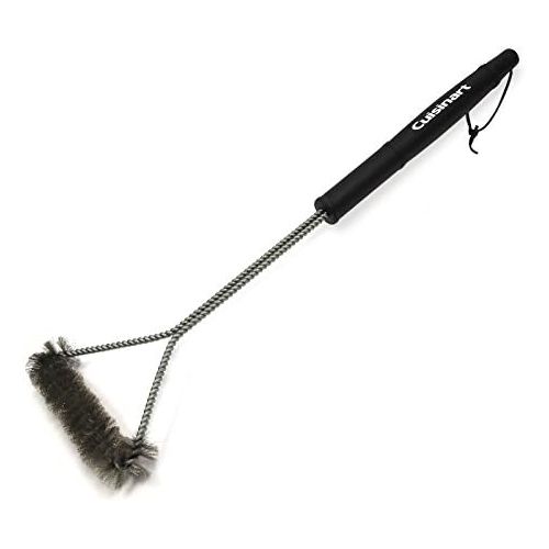  Cuisinart Tri-Wire Grill Cleaning Brush, 21-Inch, Black/Silver