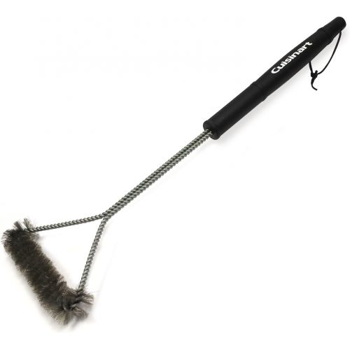  Cuisinart Tri-Wire Grill Cleaning Brush, 21-Inch, Black/Silver