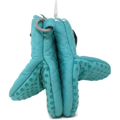  Cuisinart Silicone Quilted Mini Oven Mitts with Hanging Loop and Non-Skid Grip (Dark Turquoise with White)