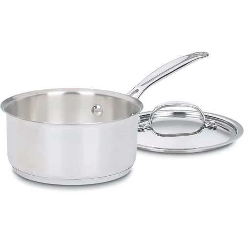  Cuisinart 719-16 Chefs Classic Stainless Saucepan with Cover, 1 1/2 Quart