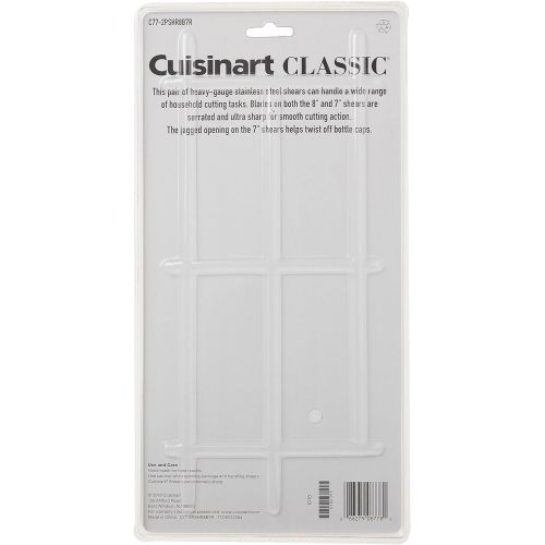  Cuisinart C77-2PSHR8B7R Classic Shears 2-Piece Set, 8 Black and 7 Red