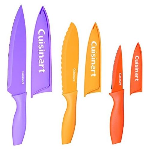  Cuisinart C55CNS-6PCS Advantage Color Collection 6-Piece Non-Stick Cutlery Set, Multicolor