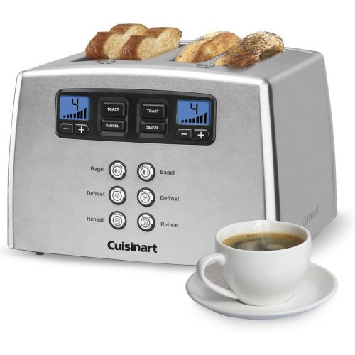  Cuisinart Toaster - 4-slice - Brushed - Leverless