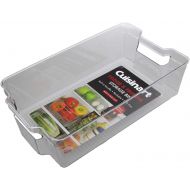 Cuisinart Freezer and Fridge Organizer Bins  Large Plastic Organizer Bin, Measures 8.25 x 14.5 x 4 Inches  Ideal for Storing Fruit and Vegetables  Built-In Handle, Stackable, BP