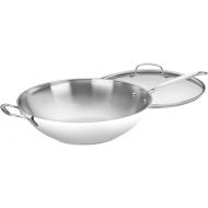 Cuisinart 726-38H Chefs Classic Stainless 14-Inch Stir-Fry Pan with Helper Handle and Glass Cover