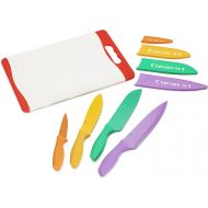 Cuisinart C55CB-9PR Advantage Color Collection 9-Piec Cutlery Set and Cutting Board, Multicolor