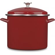 Cuisinart Chefs Classic Enamel on Steel Stockpot with Cover, 12-Quart, Red