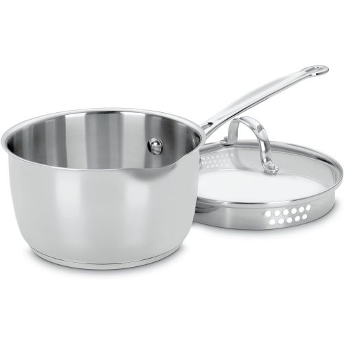  Cuisinart 719-18P Chefs Classic Stainless 2-Quart Saucepan with Cover,Silver