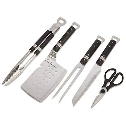  Cuisinart CGS-315 Chefs Classic, 5-Piece Grill Tool Set, Stainless Steel