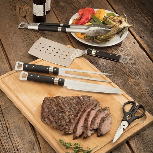  Cuisinart CGS-315 Chefs Classic, 5-Piece Grill Tool Set, Stainless Steel