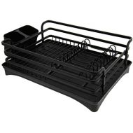 Cuisinart Aluminum Rust Proof Dish Drying Rack Includes Wire Dish Drying Rack Removable Tray with Swivel Draining Spout, and Utensil Caddy, Kitchen Counter Organizer- Copper- 16 x