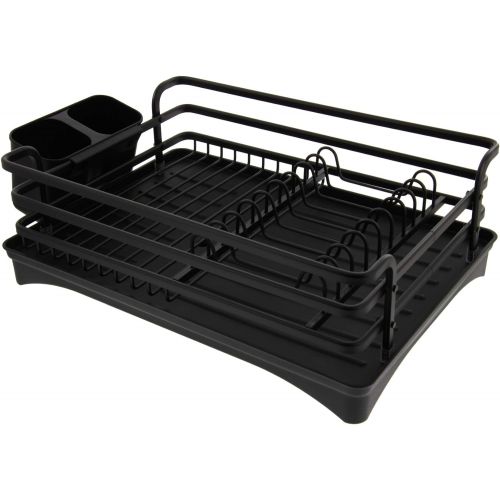  Cuisinart Aluminum Rust Proof Dish Drying Rack Includes Wire Dish Drying Rack Removable Tray with Swivel Draining Spout, and Utensil Caddy, Kitchen Counter Organizer- Copper- 16 x