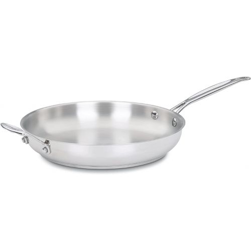  Cuisinart 722-30H Chefs Classic Stainless 12-Inch Open Skillet with Helper Handle,Stainless Steel