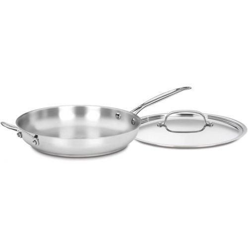  Cuisinart 722-30H Chefs Classic Stainless 12-Inch Open Skillet with Helper Handle,Stainless Steel