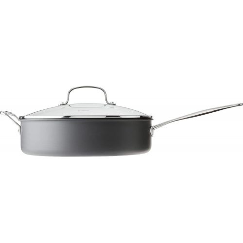  Cuisinart 633-30H Chefs Classic Nonstick Hard-Anodized 5-1/2-Quart Saute Pan with Helper Handle and Lid