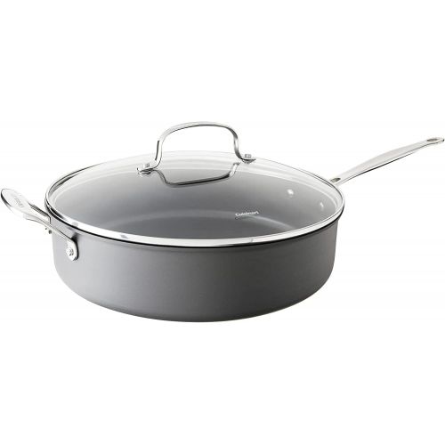  Cuisinart 633-30H Chefs Classic Nonstick Hard-Anodized 5-1/2-Quart Saute Pan with Helper Handle and Lid