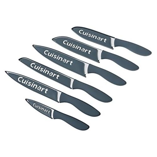  Cuisinart Ceramic Coated Knife Set, Blue/Grey (12 Piece)