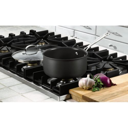  Cuisinart Chefs Classic Nonstick Hard-Anodized 2-Quart Saucepan with Lid,Black