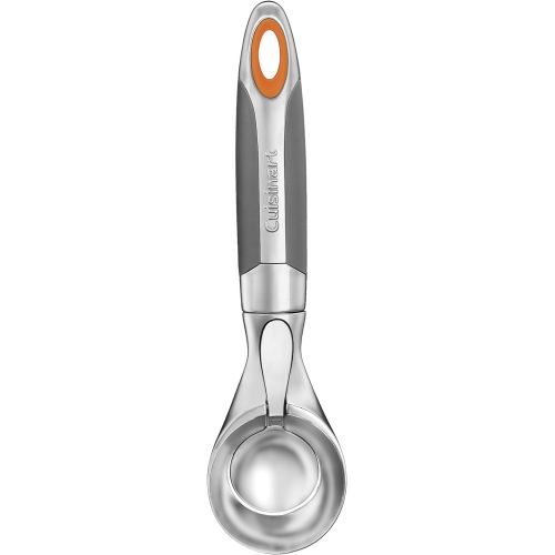  Cuisinart Attrezzo Ice Cream Scoop, Polished chrome/Orange