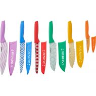 Cuisinart C55-12PR2 Advantage Color Collection 12-Piece Printed Color Cutlery Set, Multicolor