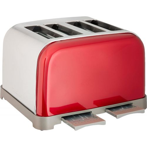  Cuisinart CPT-180MRP1 CPT-180MR Classic 4-Slice Toaster, Metallic Red