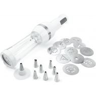 Cuisinart CCP-10 Electric Cookie Press with 12 Discs and 8 Decorating Tips, White