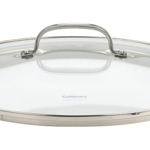  Cuisinart 71-2228CG Chefs Classic Stainless 2-Piece Glass Lid Set,9 & 11 Glass covers