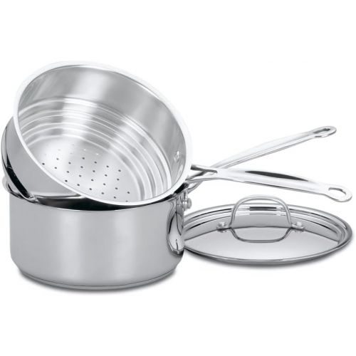  Cuisinart 77-35CG Chefs Classic Stainless 3-Piece 3-Quart Steamer Set