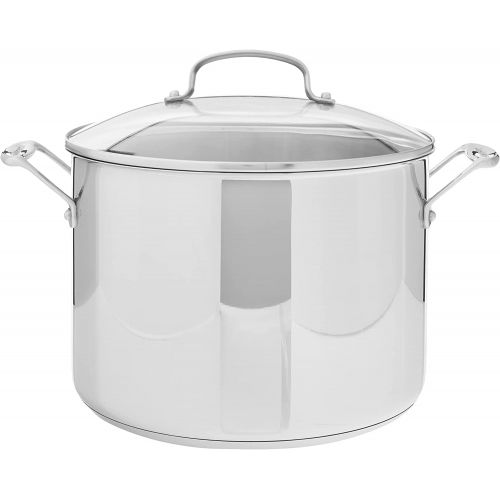  Cuisinart 76610-26G Chefs Classic 10-Quart Stockpot with Glass Cover,Brushed Stainless