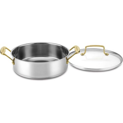  Cuisinart Mineral Collection Casserole with Cover, Medium, Stainless Steel