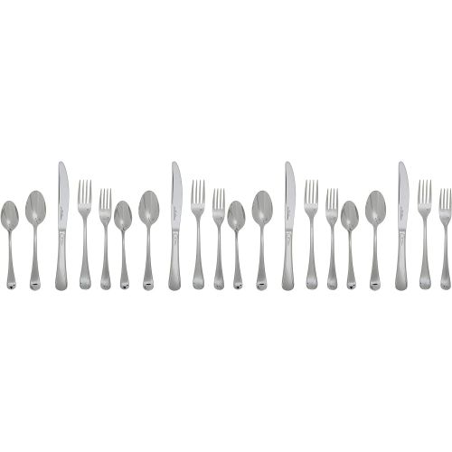  Cuisinart 20 Piece, Trevoux flatware set, Silver