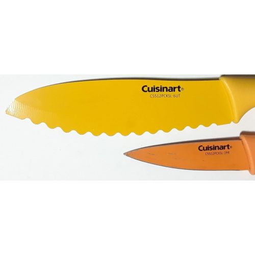  Cuisinart C55-01-12PCKS Advantage Color Collection 12-Piece Knife Set, Multicolor 2-Pack