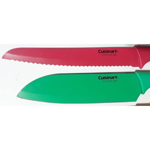  Cuisinart C55-01-12PCKS Advantage Color Collection 12-Piece Knife Set, Multicolor 2-Pack