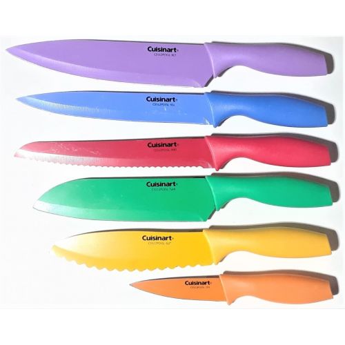  Cuisinart C55-01-12PCKS Advantage Color Collection 12-Piece Knife Set, Multicolor 2-Pack