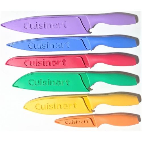  Cuisinart C55-01-12PCKS Advantage Color Collection 12-Piece Knife Set, Multicolor 2-Pack