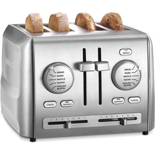  Cuisinart CPT-640 4-Slice Metal Toaster, Stainless Steel