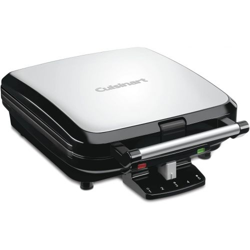  CUISINART 4-Slice Belgian Waffle Maker, Stainless Steel, Silver - WAF-150C